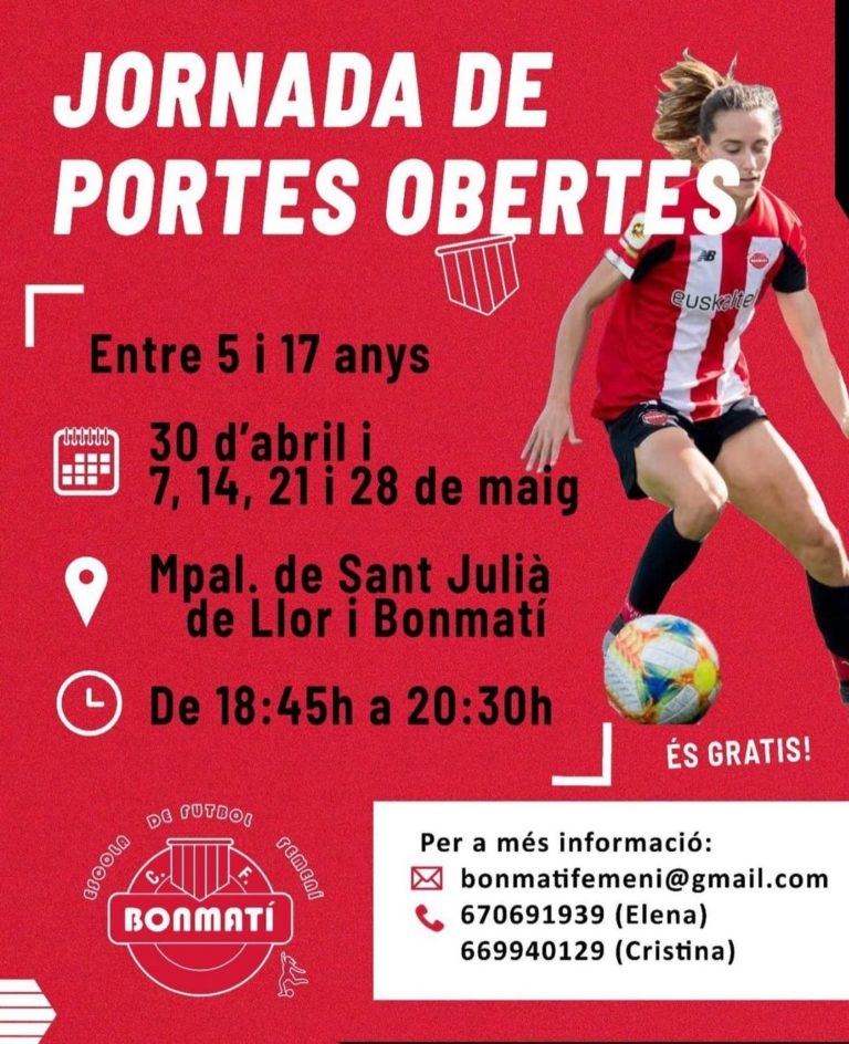 La primera escola de futbol femení de la comarca de la Selva, a Bonmatí