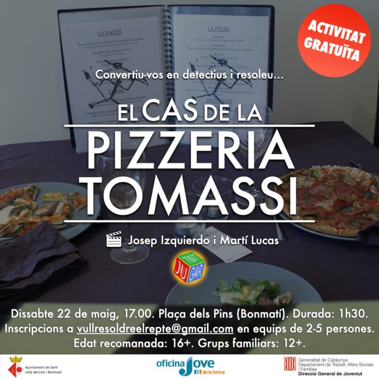 Resol el cas de la Pizzeria Tomassi