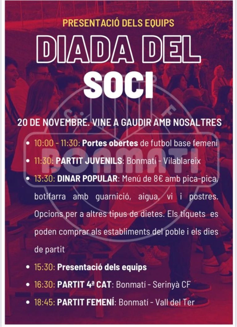 Celebrem la Diada del Soci