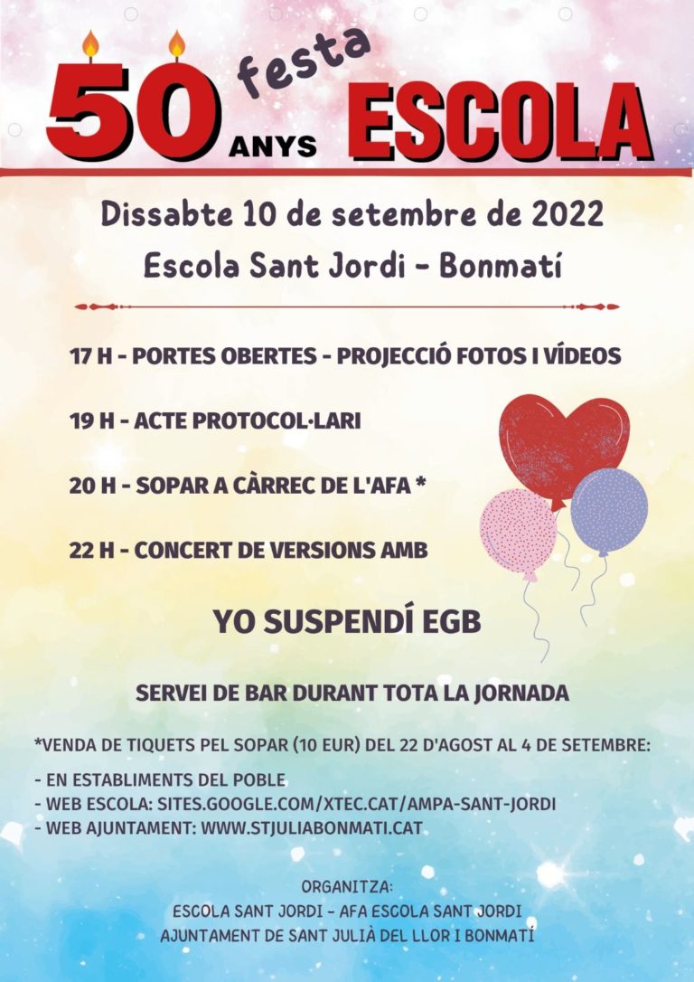 50 Anys de l’escola