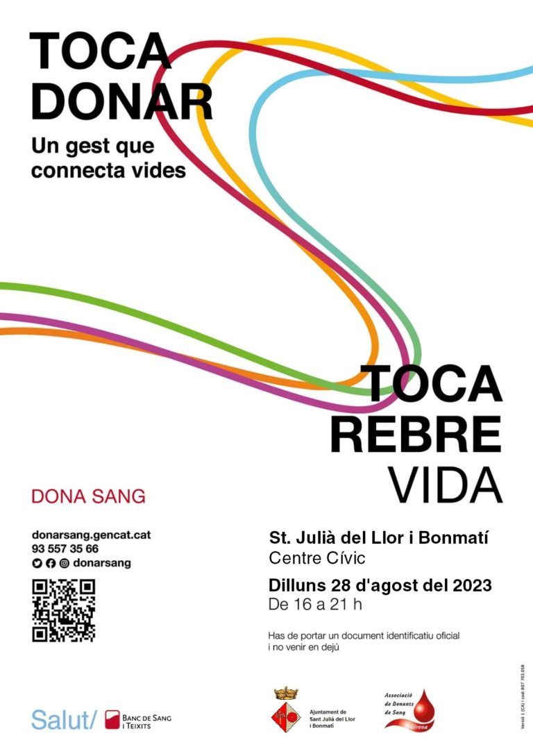 Toca donar, toca rebre vida